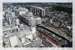 堺東駅前の風景